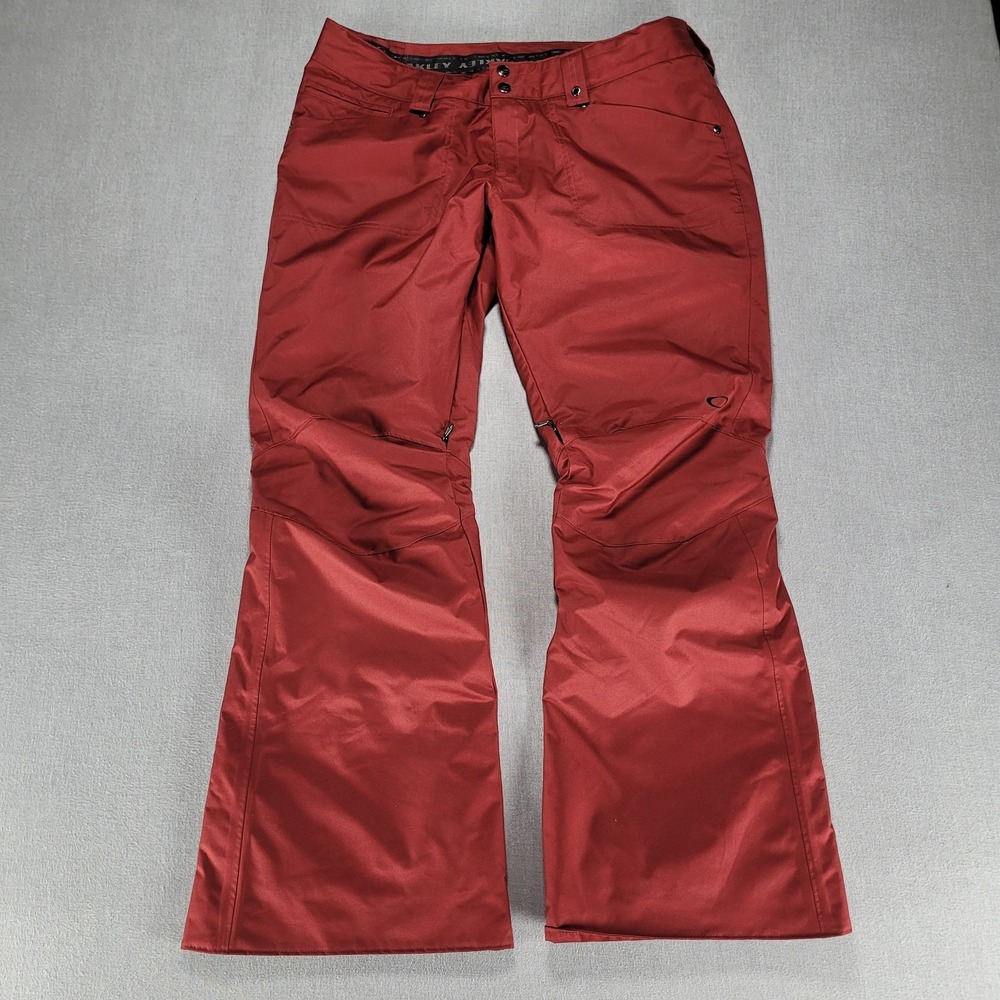 Oakley Sun‎ King Ski Pants Large Red Snowboard Winter Waterproof Thinsulate